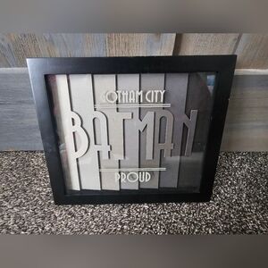 Hallmark DC Comics Batman Gotham City Proud Layered Framed Art
